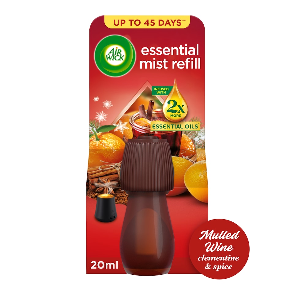 Air Wick Mulled Wine Essential Mist Diffuser Single Refill 20ml
