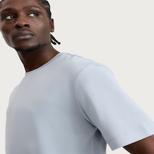 F&F Pure Cotton Short Sleeved Relaxed Fit T-Shirt in Blue