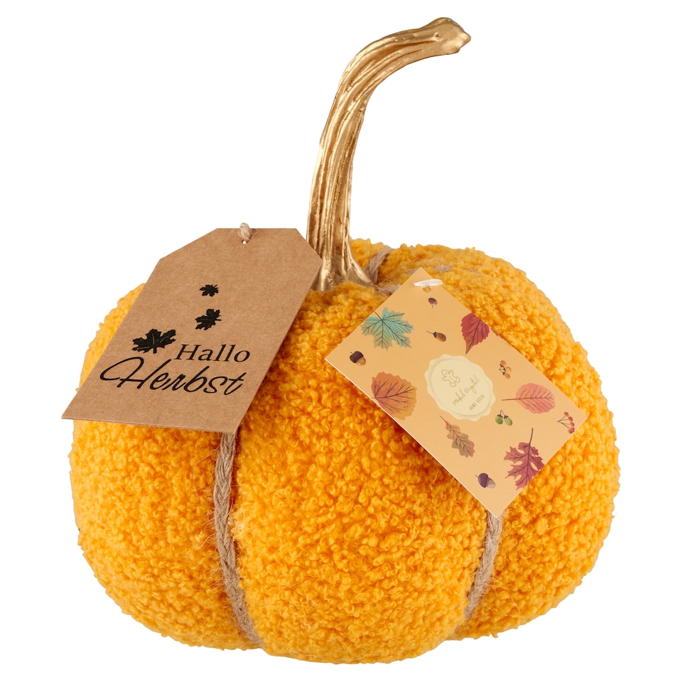 Fabric Pumpkin 17 x 17 x 12 cm