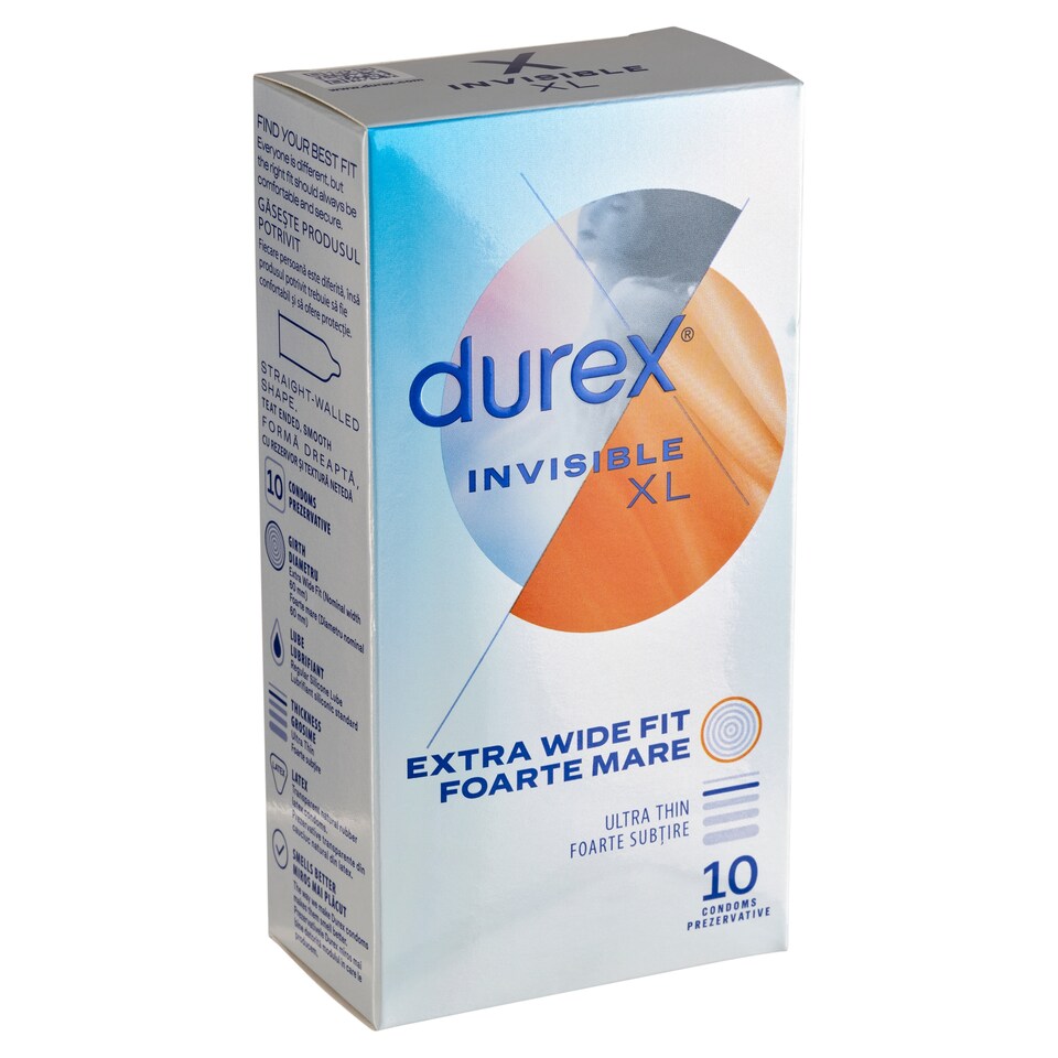 image 1 of Durex Invisible XL Condoms 10 pcs