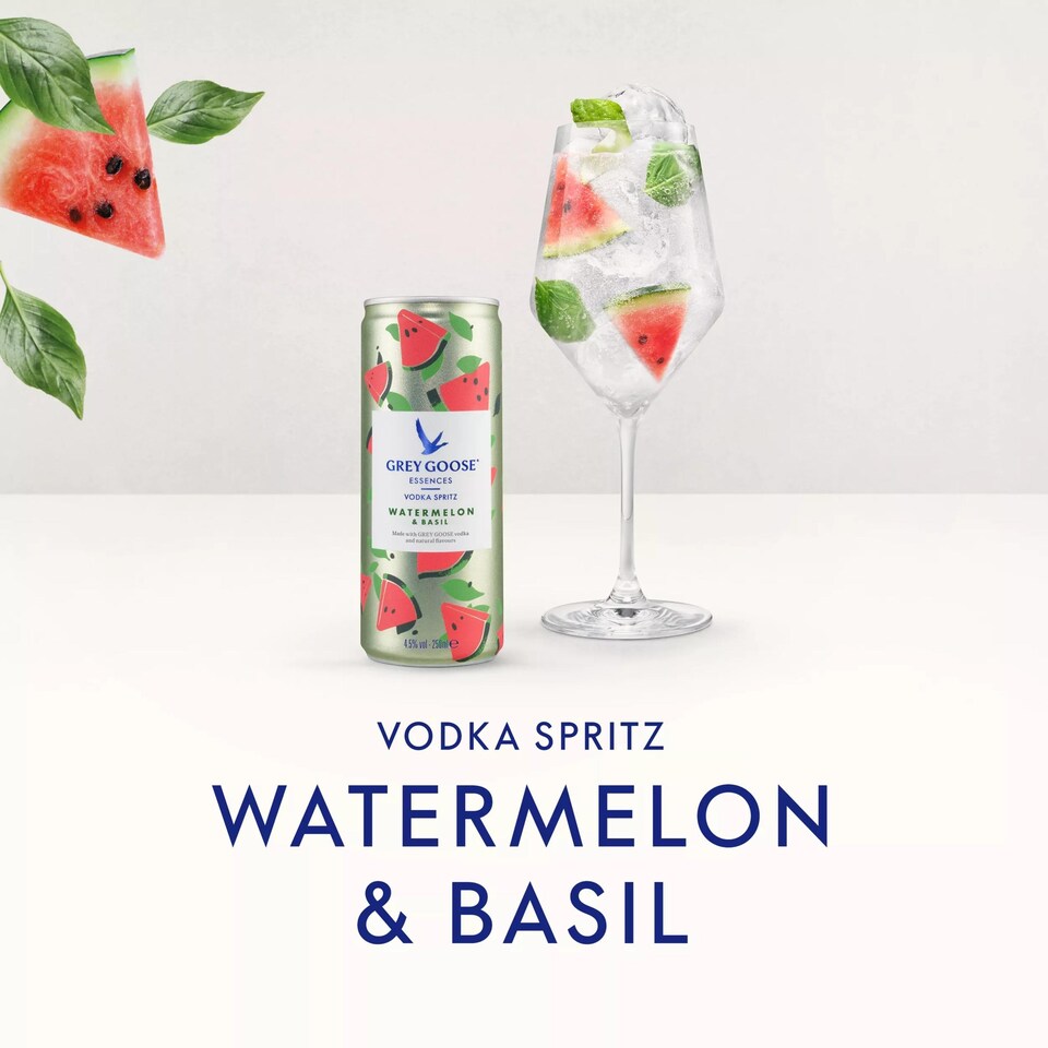 image 1 of Grey Goose Essences Watermelon & Basil Vodka Spritz 250Ml