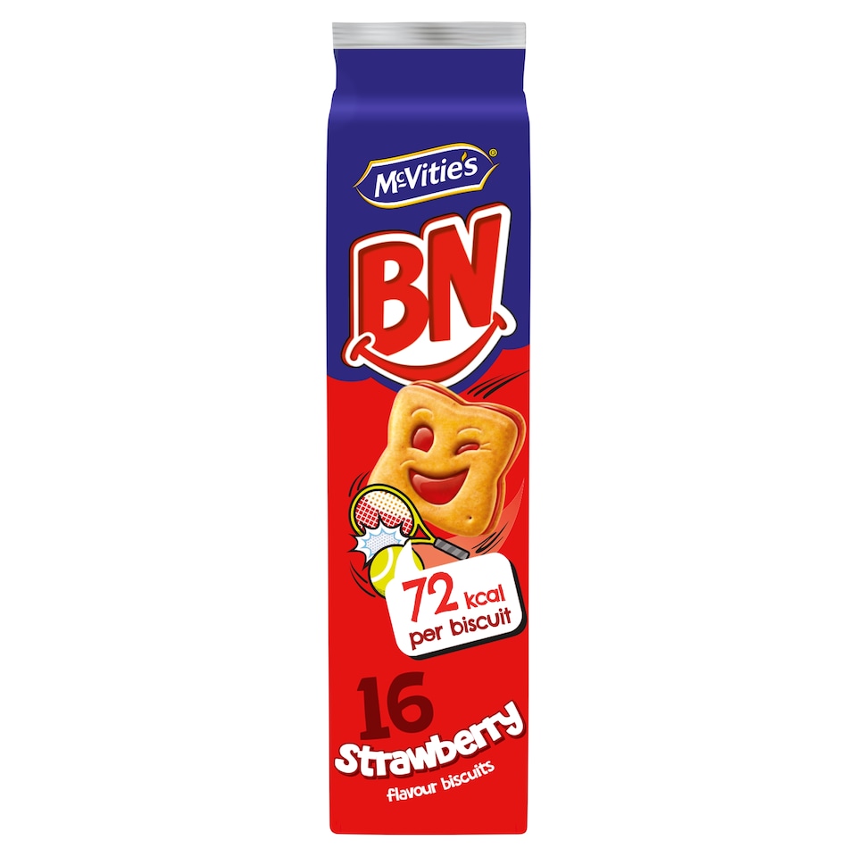 Mcvitie's Brun Strawberry Biscuits 16 Pack 285G