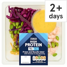 Tesco High Protein Prawn & Egg Noodle Salad with Coconut and Lime Dressing 275G
