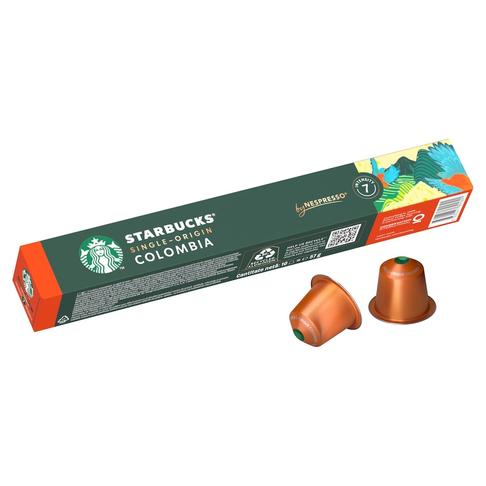 image 1 of Starbucks by Nespresso Single-Origin Colombia Espresso Coffee Pods x10 57g