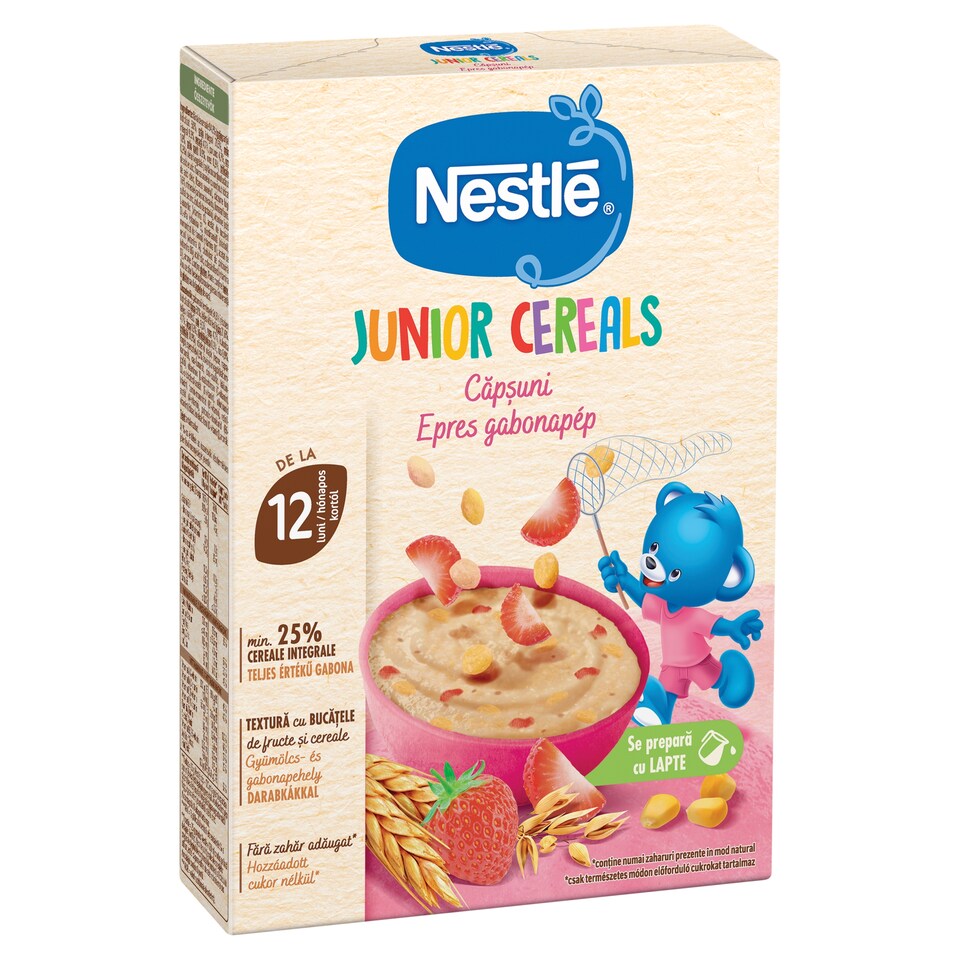 image 1 of Nestlé Junior Cereals Strawberry Cereal from 12 Months 200 g
