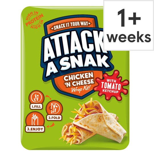 Cheesestring Attack A Snack Chicken Wrap 99G Tesco Groceries
