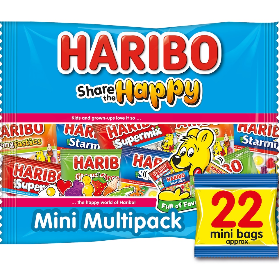 Haribo Share The Happy Fizzy & Fruit Gums 352G