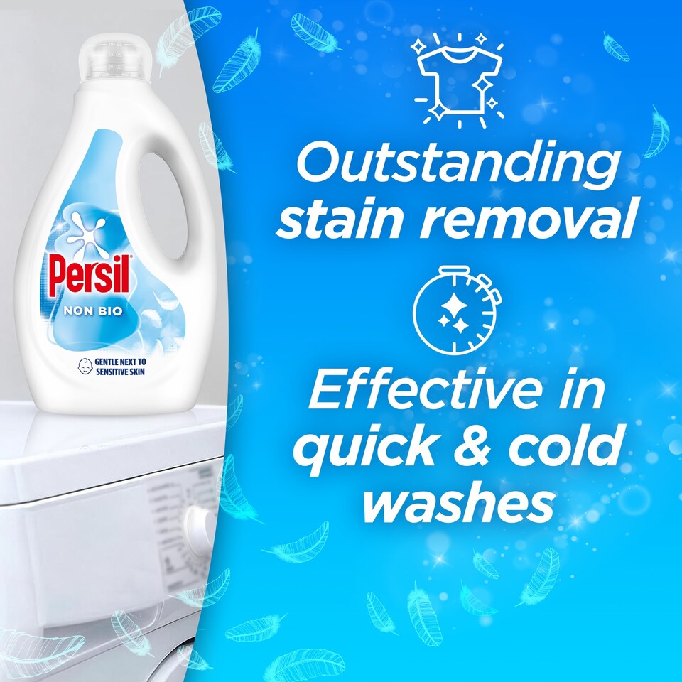 image 1 of Persil Non Bio Laundry Washing Liquid Detergent 95 Washes 2565ml