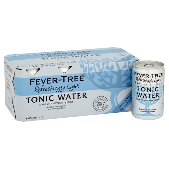 FeverTree Tonic Naturally Light 8 X 150Ml Tesco Groceries