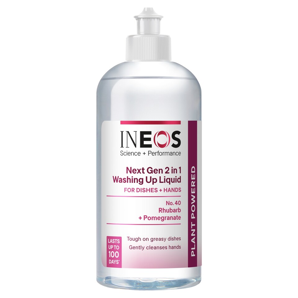 image 1 of INEOS 2 in 1 Washing Up Liquid Rhubarb + Pomegranate 500mL