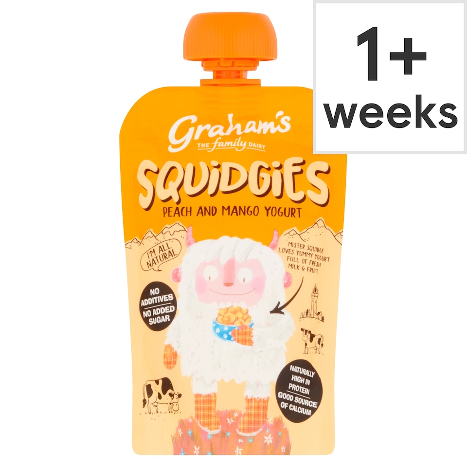 Graham's Dairy Squidgies Peach & Mango Yogurt 100G