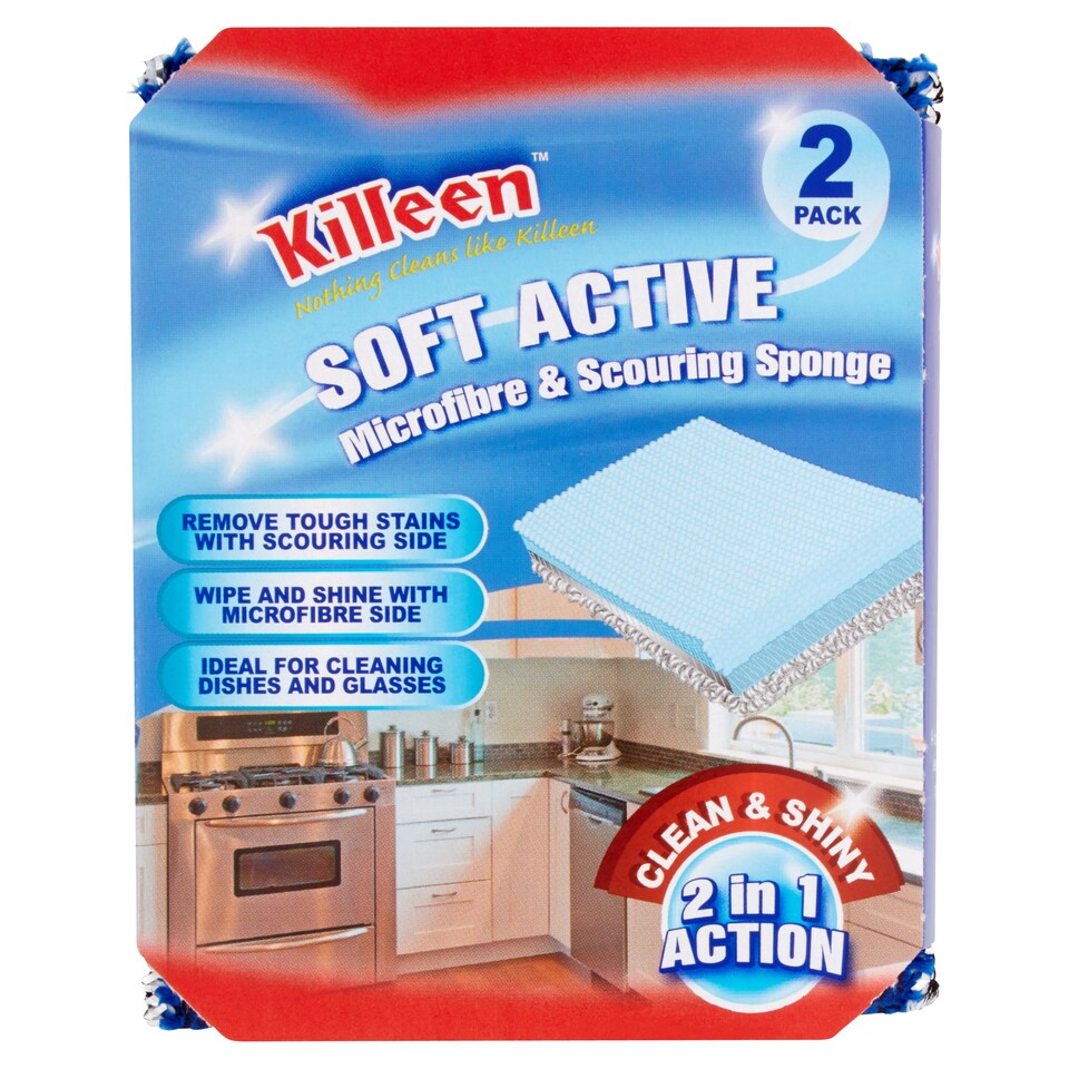 Killeen Soft Active Abbrasive Sponge Scourer