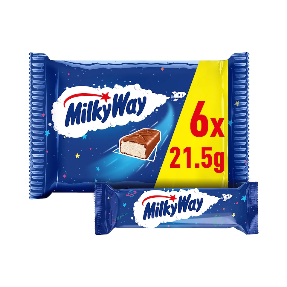 Milky Way Chocolate Bars 6X21.5G