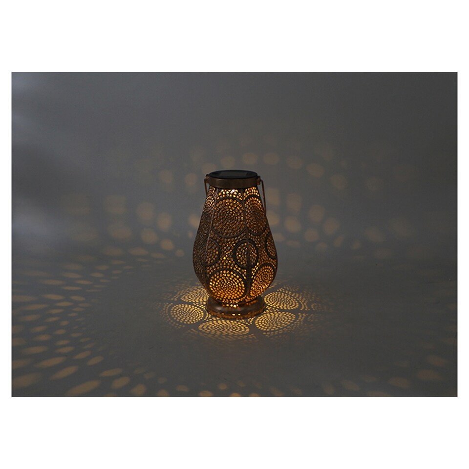 image 1 of Tesco Solar Marrakech Metal Lantern
