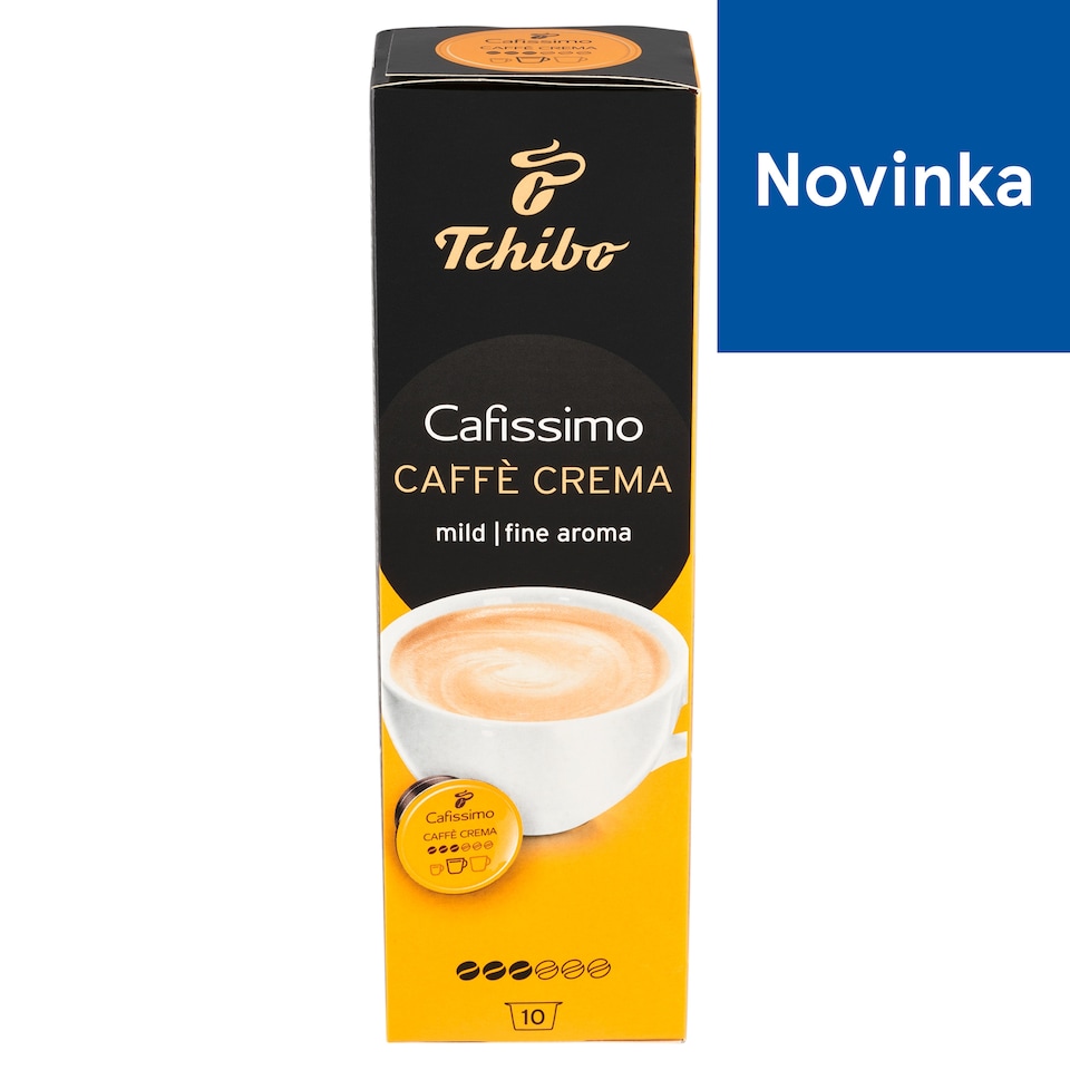image 1 of Tchibo Cafissimo Caffè Crema Fine Aroma Roasted Ground Coffee Capsules 10 x 7 g (70 g)