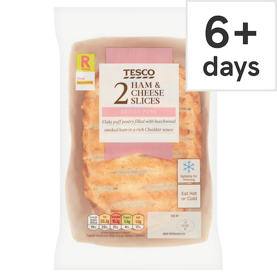 Tesco 2 Ham & Cheese Slices 300G Tesco Groceries