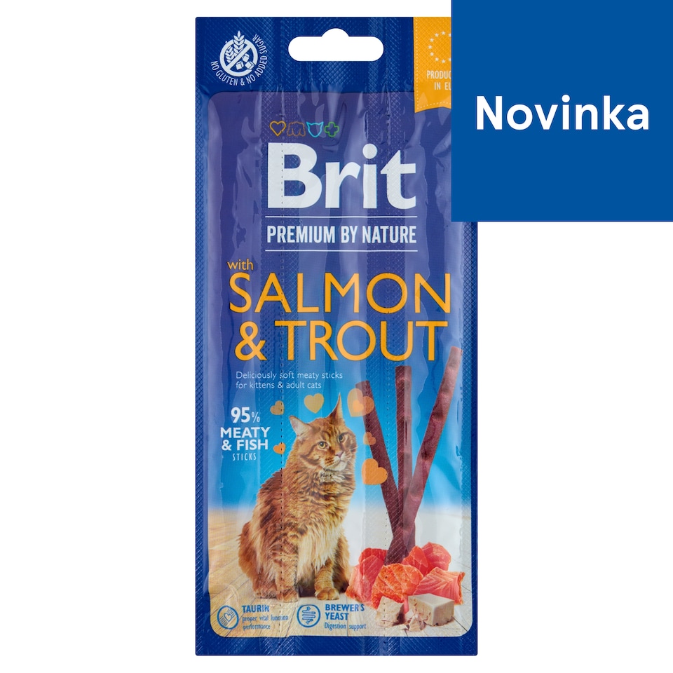 Brit Premium by Nature Cat Sticks Salmon & Trout 3 pcs
