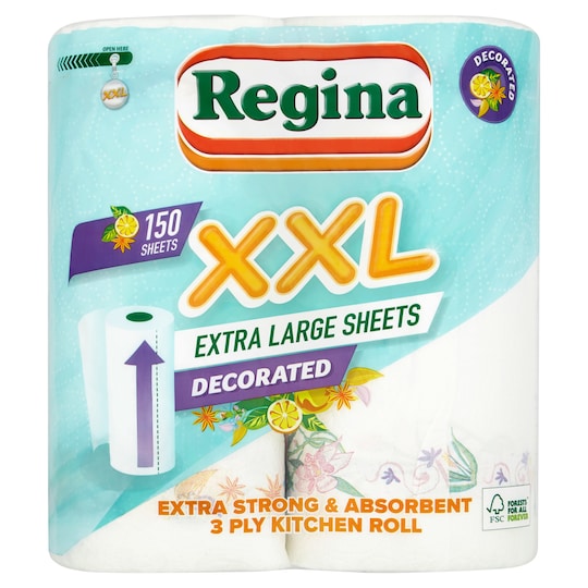 Regina Xxl Decorated 2 Roll Tesco Groceries