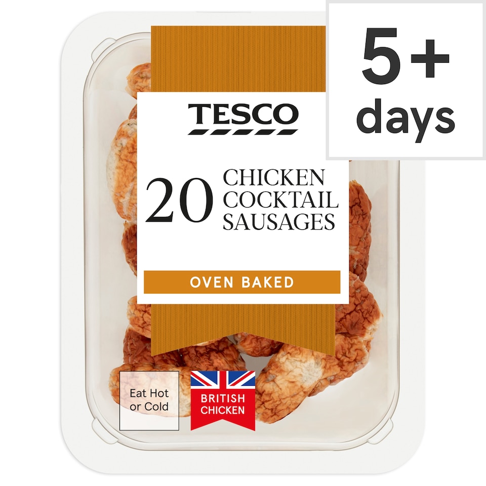 Tesco 20 Chicken Cocktail Sausages 170G