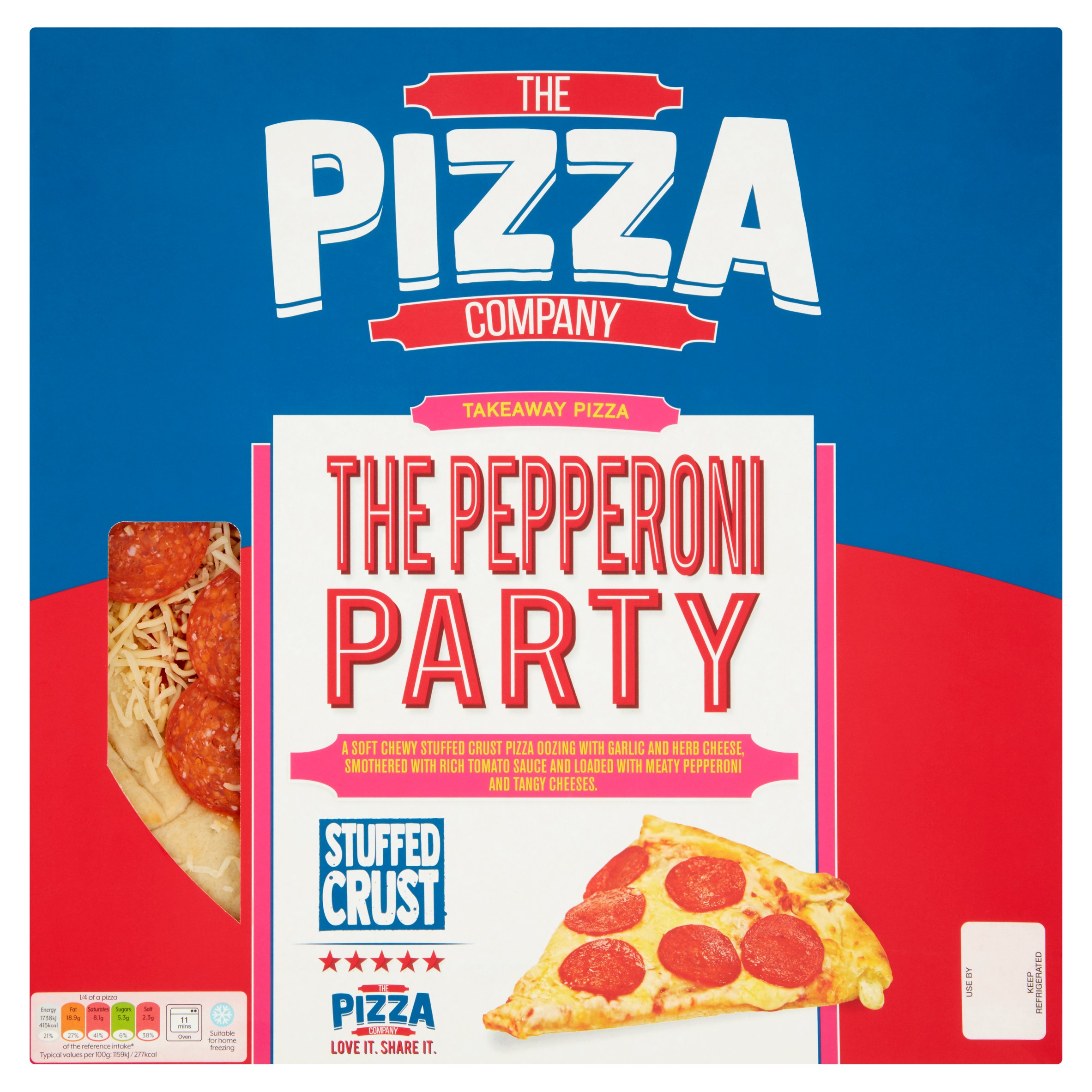 The Pizza Company Stuffed Crust The Pepperoni Party577g