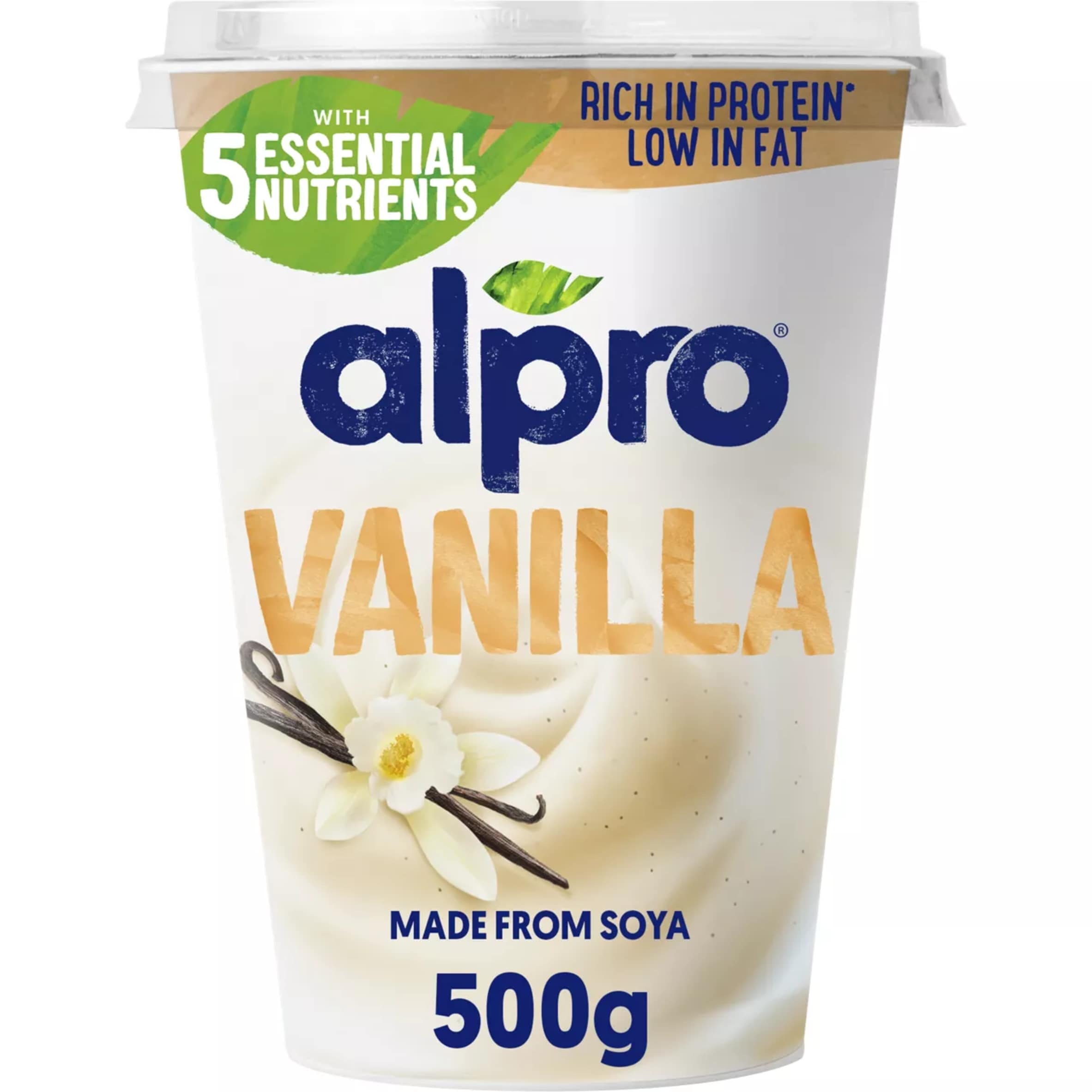 Alpro Vanilla Dairy Free Soya Yoghurt Alternative 500g