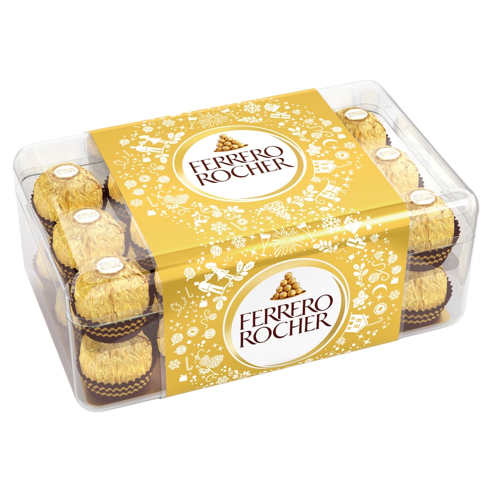 image 1 of Ferrero Rocher Wafers with Milk Chocolate Coating and Crushed Hazelnuts 30 pcs 375g