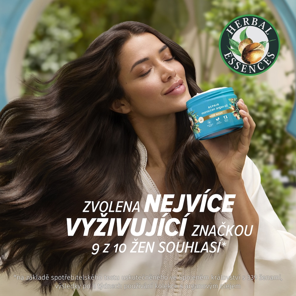 image 1 of Herbal Essences Repair Moroccan Argan Oil Hair Mask 300ml  to Nourish Damaged Hair