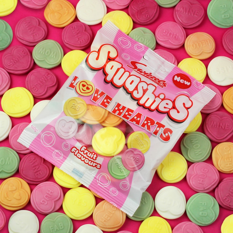 image 1 of Swizzels Squashies Love Hearts 140g