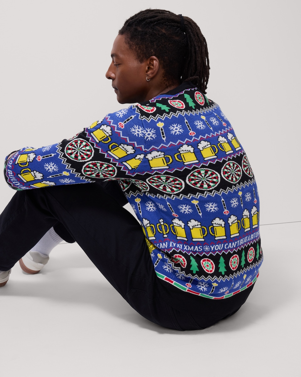 image 1 of Bullseye Christmas Jumper in Multi