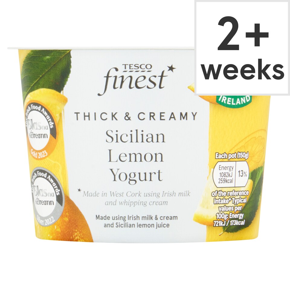 Tesco Finest Sicilian Lemon Yogurt 150g