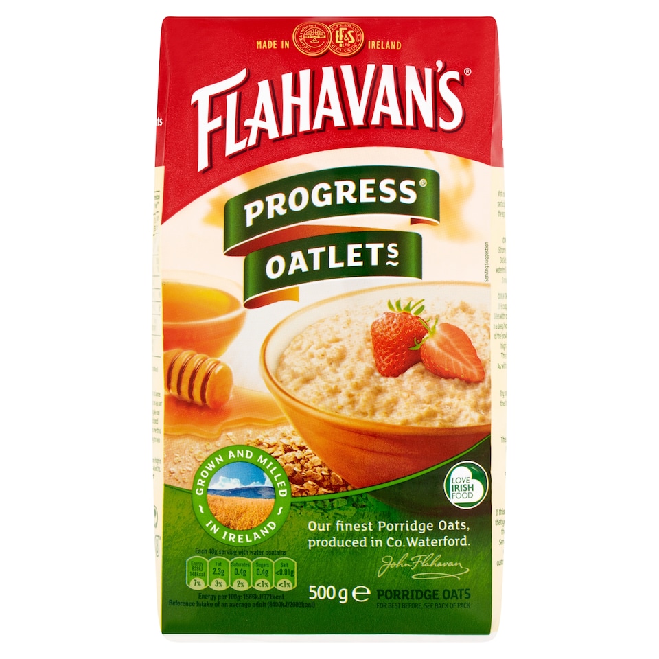 Flahavans Progress Oatlets 500G