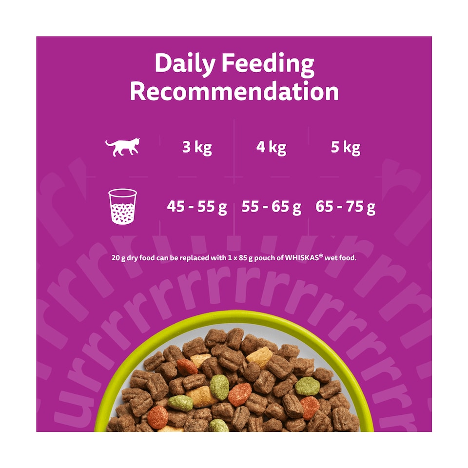 image 1 of Whiskas 1+ Adult Dry Cat Food Biscuits Lamb 1.9kg