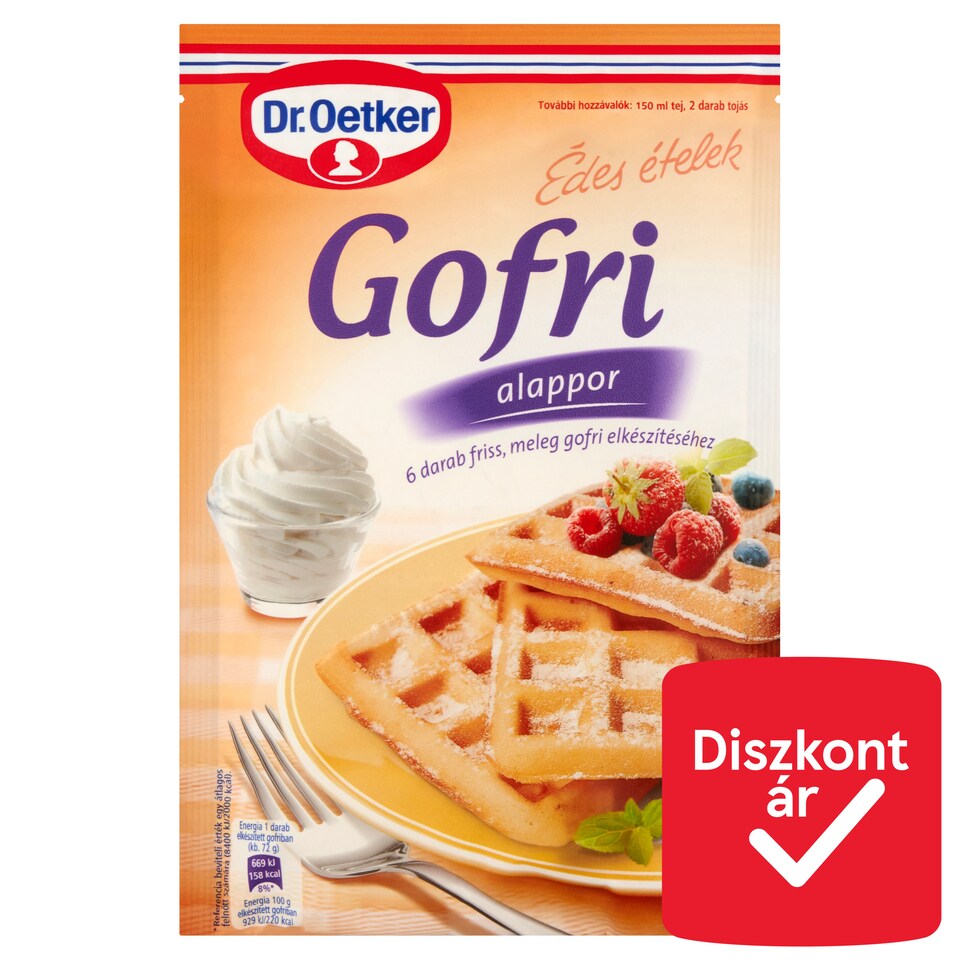 Dr. Oetker Édes Ételek gofri alappor 200 g
