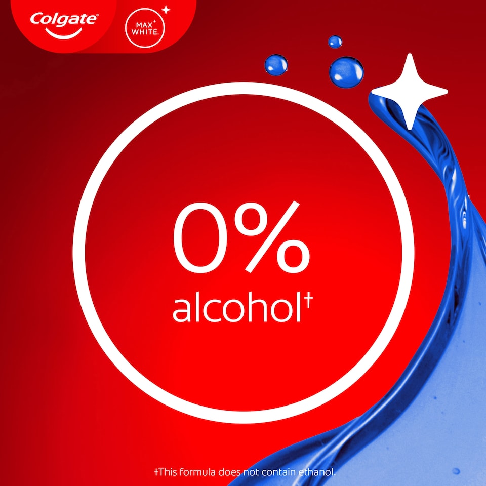 image 1 of Colgate Max White Expert Whitening Mouthwash Alcohol Free 500ml