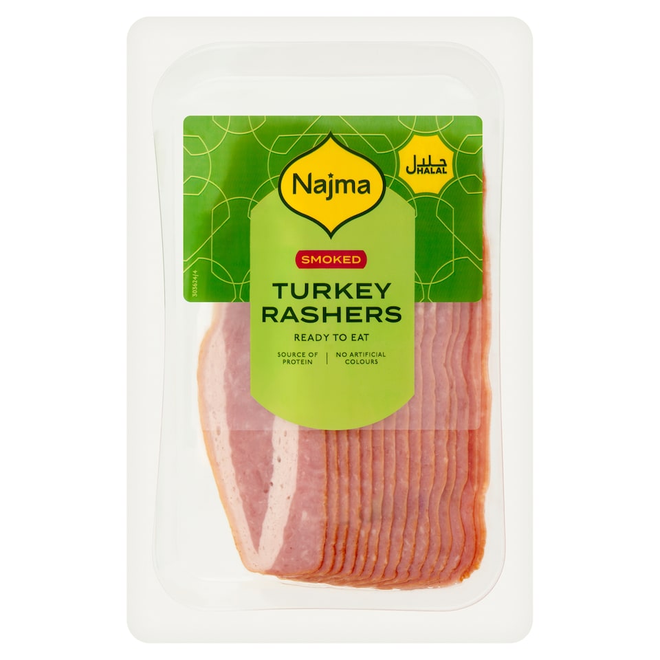 Najma Smoked Turkey Rasher Slice 150G