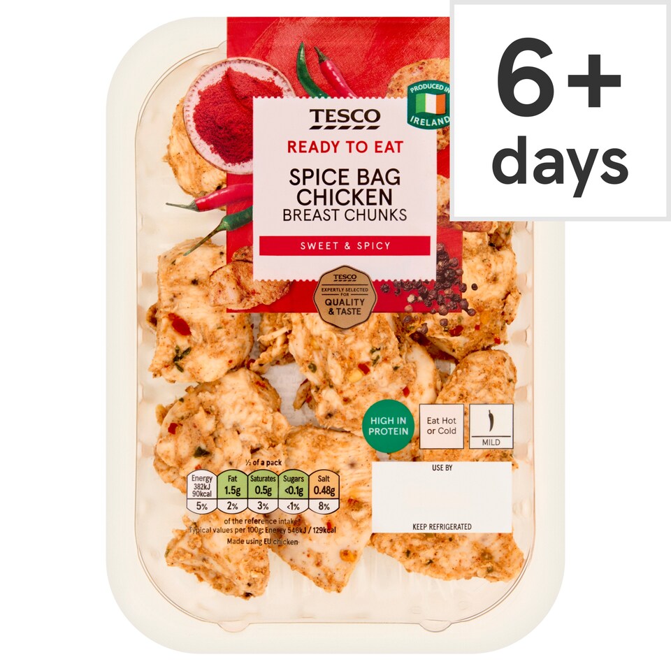 Tesco Spice Bag Chicken Breast Chunks 140g 