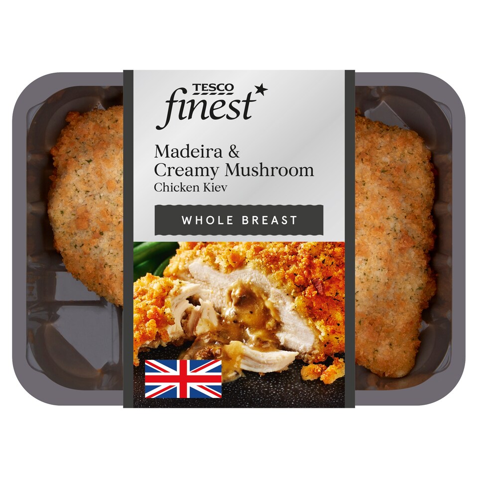 Tesco Finest Madeira & Creamy Mushroom Chicken Kiev 385G