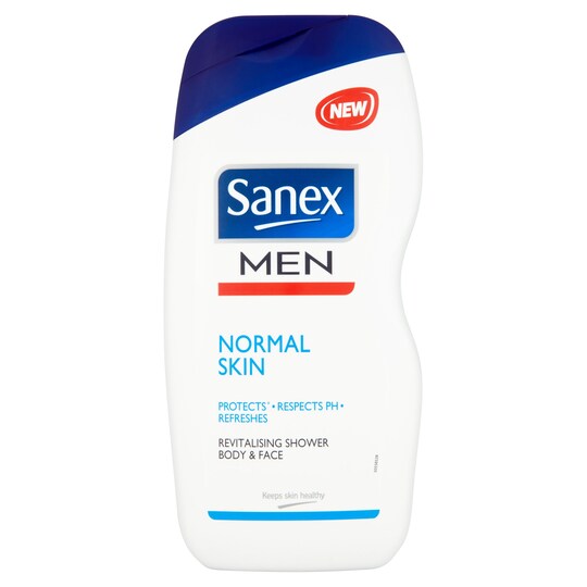 Sanex Mens Normal Skin Shower Gel 500Ml Tesco Groceries