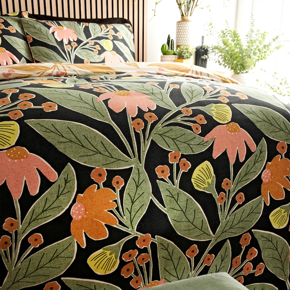 image 1 of Cosmo Living Polly Floral Duvet Set King