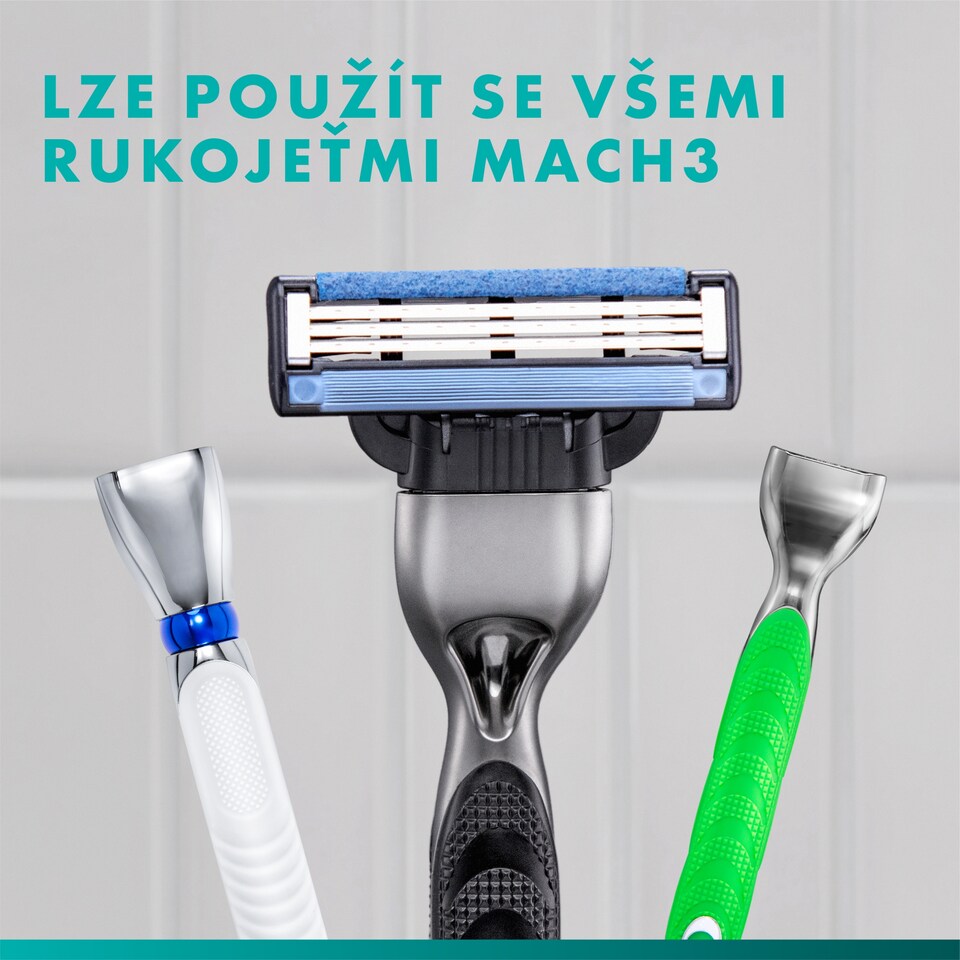 image 1 of Gillette Mach3 Náhradní Holicí Hlavice Pro Muže,Gillette Se 3 Břity