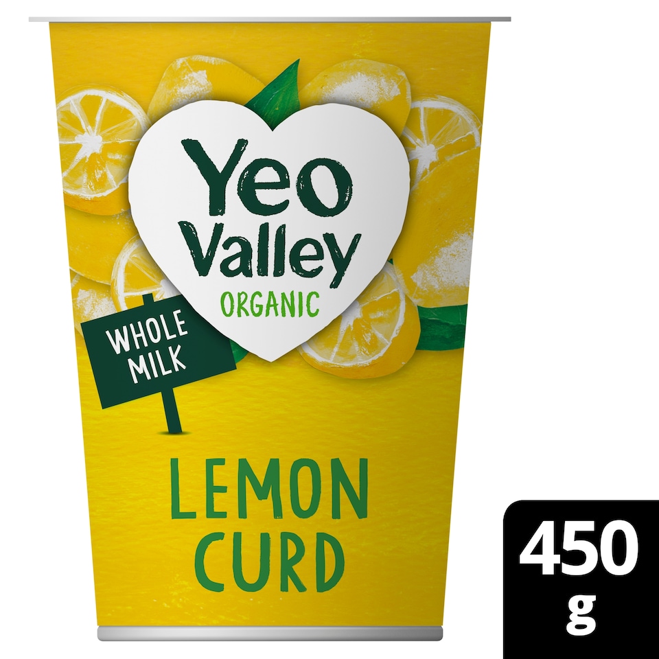 Yeo Valley Organic Whole Milk Lemon Curd Yogurt 450G