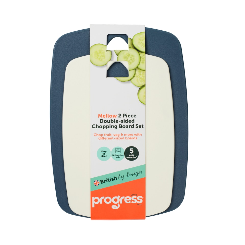 image 1 of Progress Mellow 2 Piece Double Sided Chopping Board Set