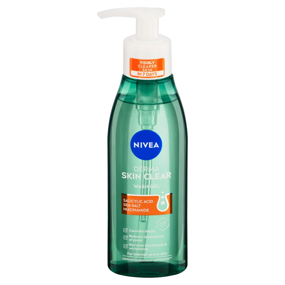 obrázok 1 z Nivea Derma Skin Clear Čistiaci pleťový gél 150 ml