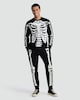 image 1 of F&F Cotton Rich Skeleton Print Co-ord Jumper in Black
