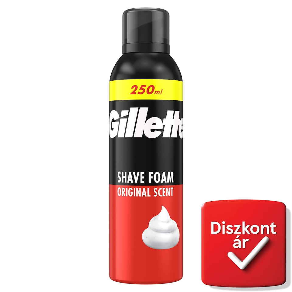 Gillette Classic Borotvahab Original Illattal, Gyors És Egyszerű Borotválkozás, 250ml  1. kép