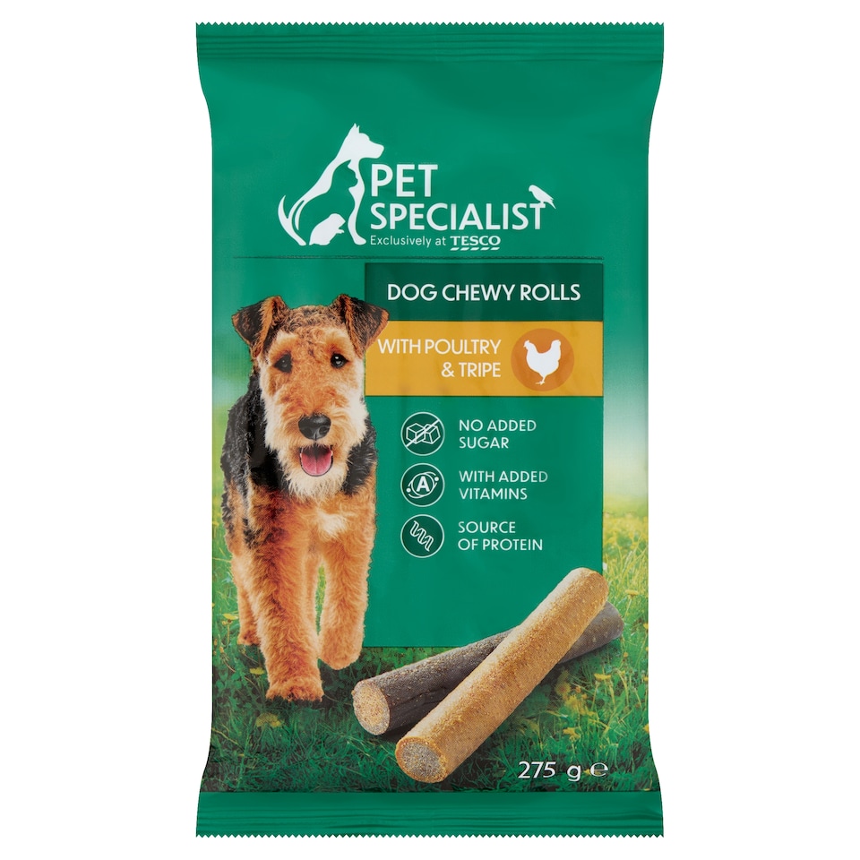 Pet Specialist töltött rudak baromfival és pacallal állateledel felnőtt kutyák számára 275 g