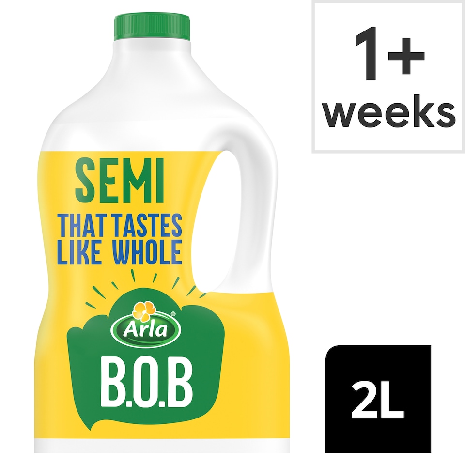 image 1 of Arla BOB Semi-Skimmed Milk 2L That Tastes Like Whole