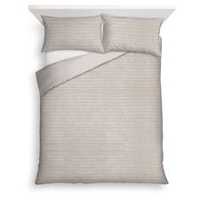 F&F Home Bedding Ribbed Faux Fur Duvet Set Double