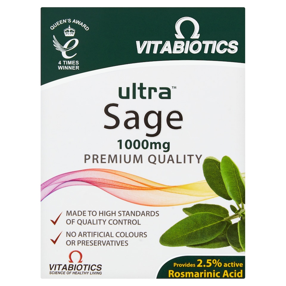 Vitabiotics Ultra Sage 1000MG Tablets 30s