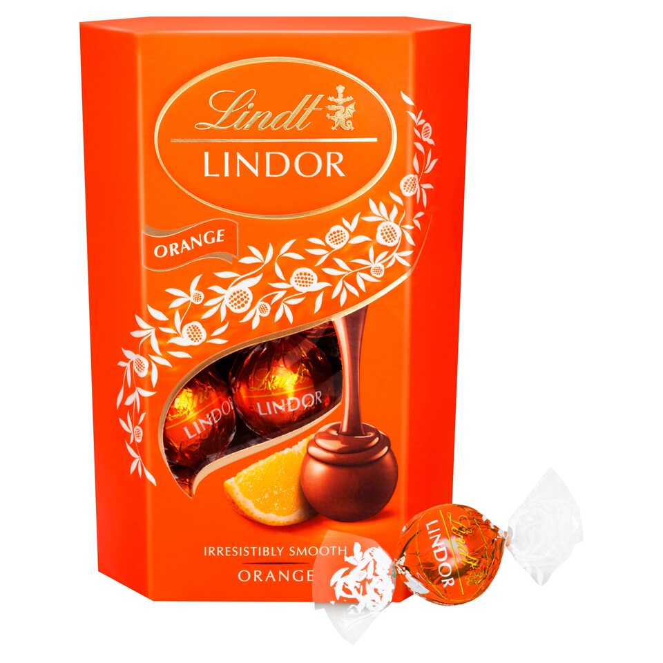 image 1 of Lindt Lindor Milk Chocolate Orange 200G
